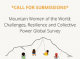 Call for participation, mountain women of the world survey